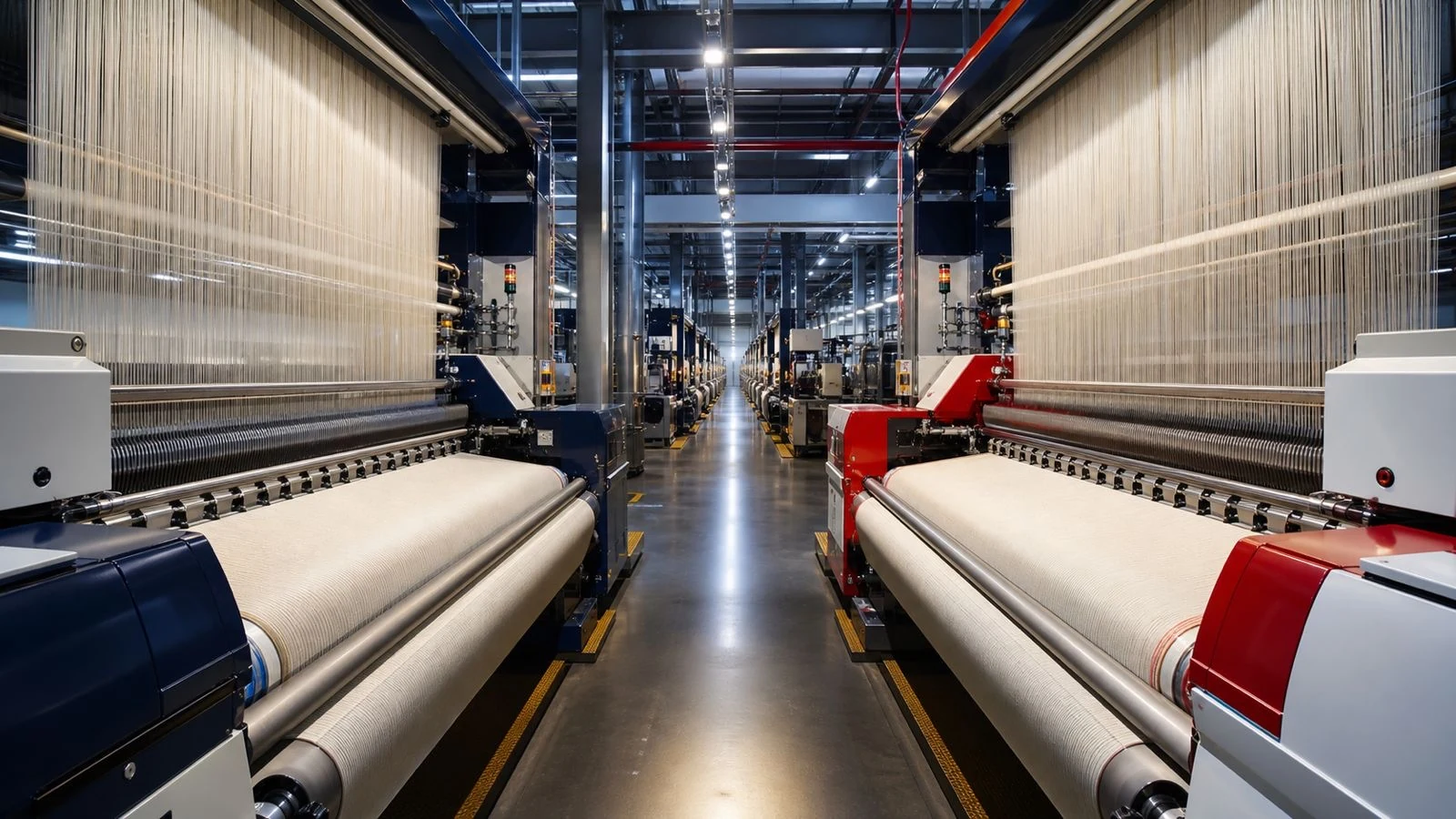 Illustrative modern airjet weaving capability